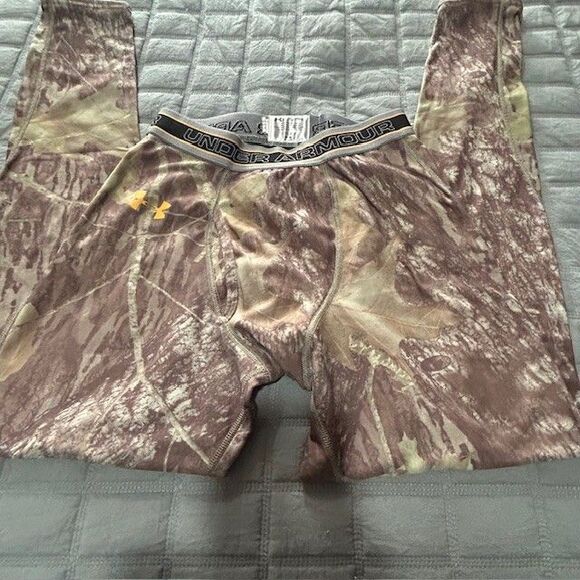 Men Under Armour Camo pants Performance Apparel Sz Large Tights - Picture 1 of 10